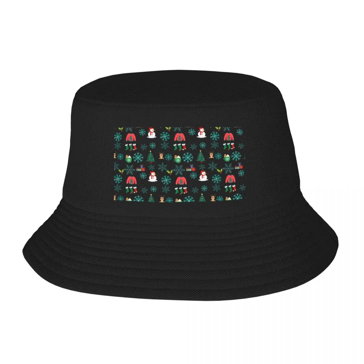 

CHRISTMAS PATTERN Bucket Hat Trucker Cap Hats Mens Hats Women's