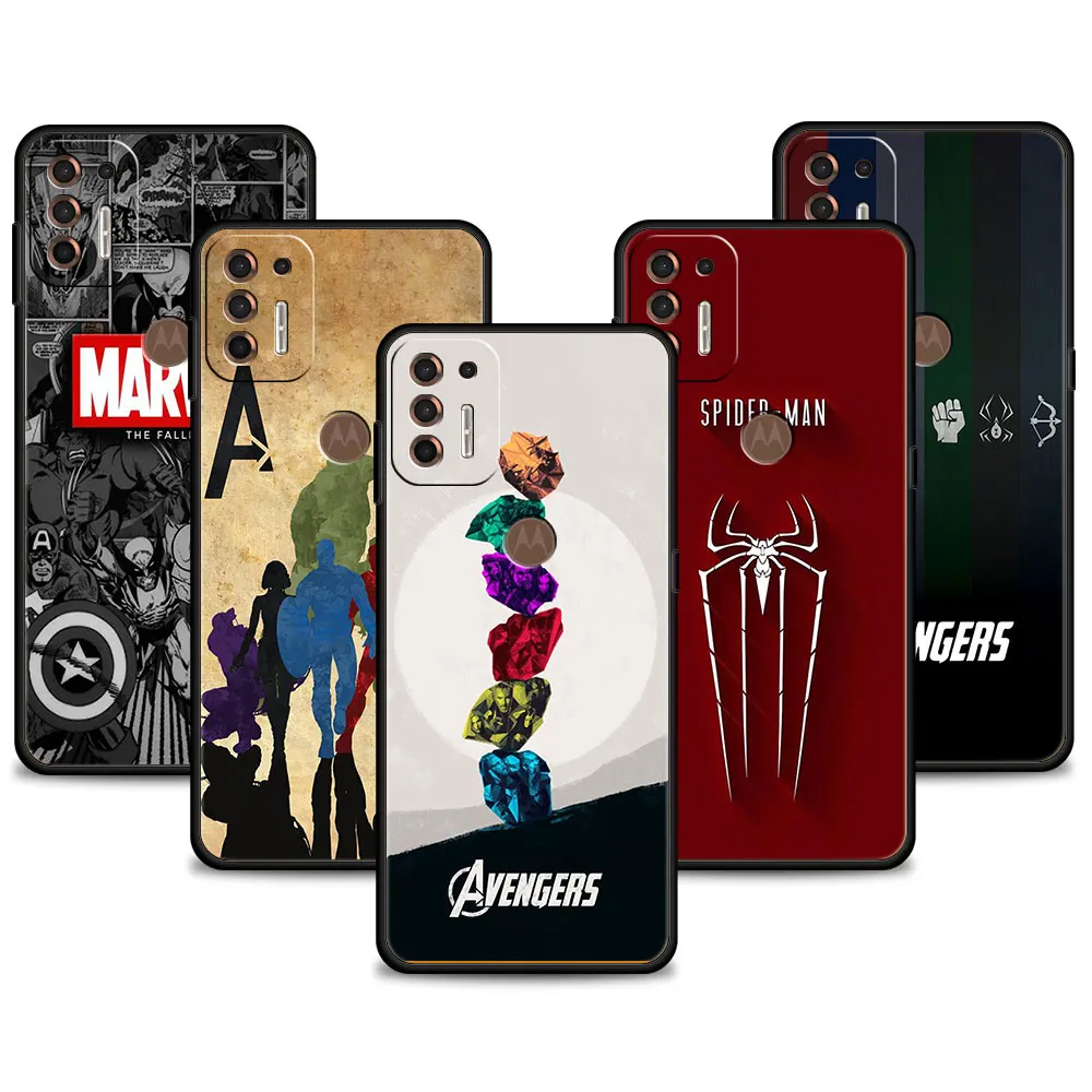 Celular Funda For Motorola G8 Lite G200 5G G30 G60 G20 G9 Power G30 G60S One Fusion Plus Marvel Avengers Comics Infinity Stone