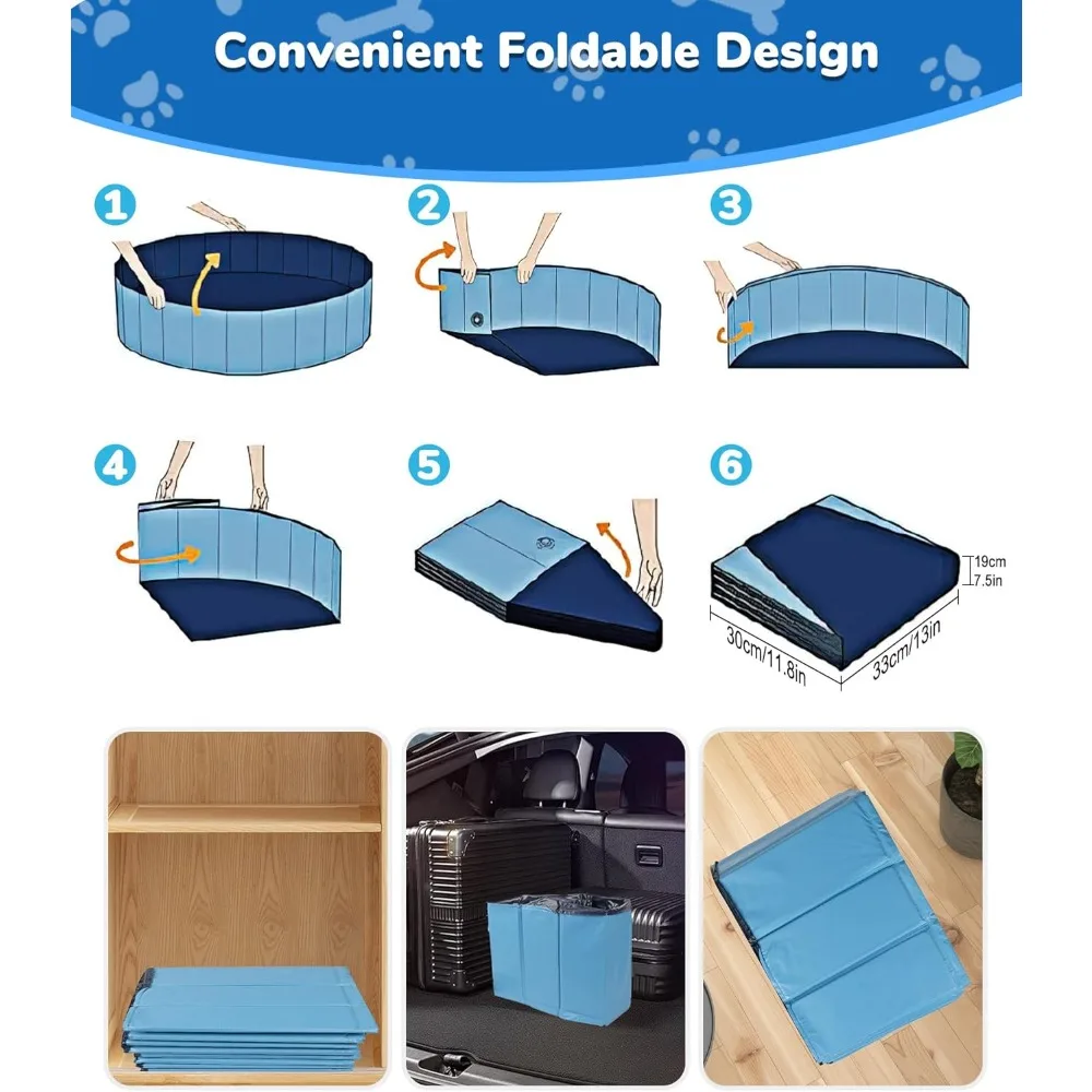 Large collapsible dog pool 6