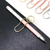4 multifunctional pen clip pen hanging love paper clip pen button notebook accessories fixed seat pen clip 5