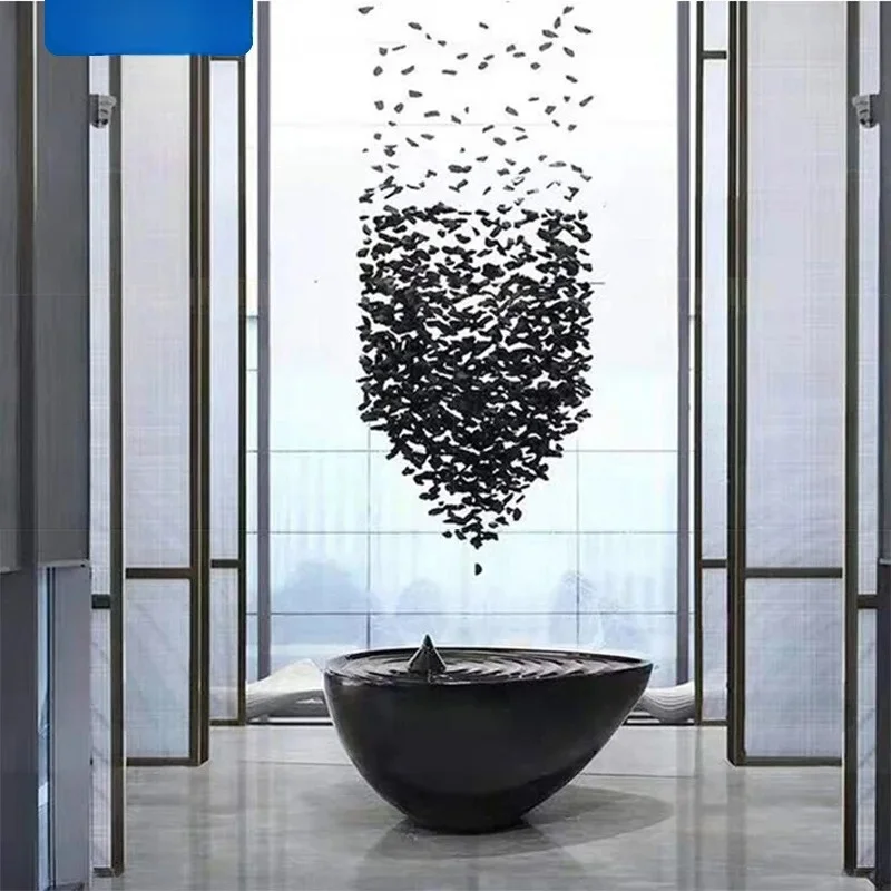 Modern Large Luxury Stone Crystal LED Chandelier Staircase Living Room Light Fixture Long Hallway Lobby Indoor Home Hanging Lamp