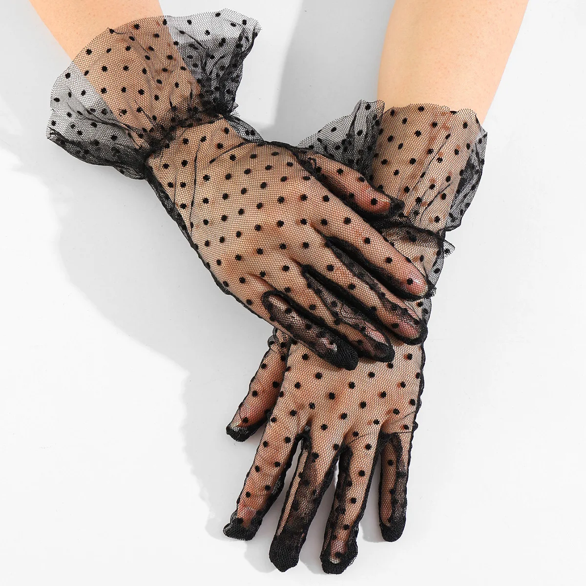 Gants dentelle pêche élégants - accessoire mode pour pêcheuses et événements pêche