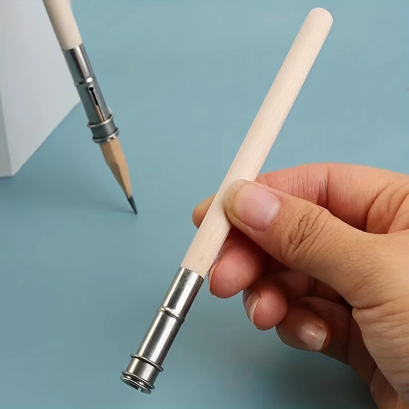 Single-ended pencil extender paintbrush extender Wooden pole pencil extender pencil holder 2