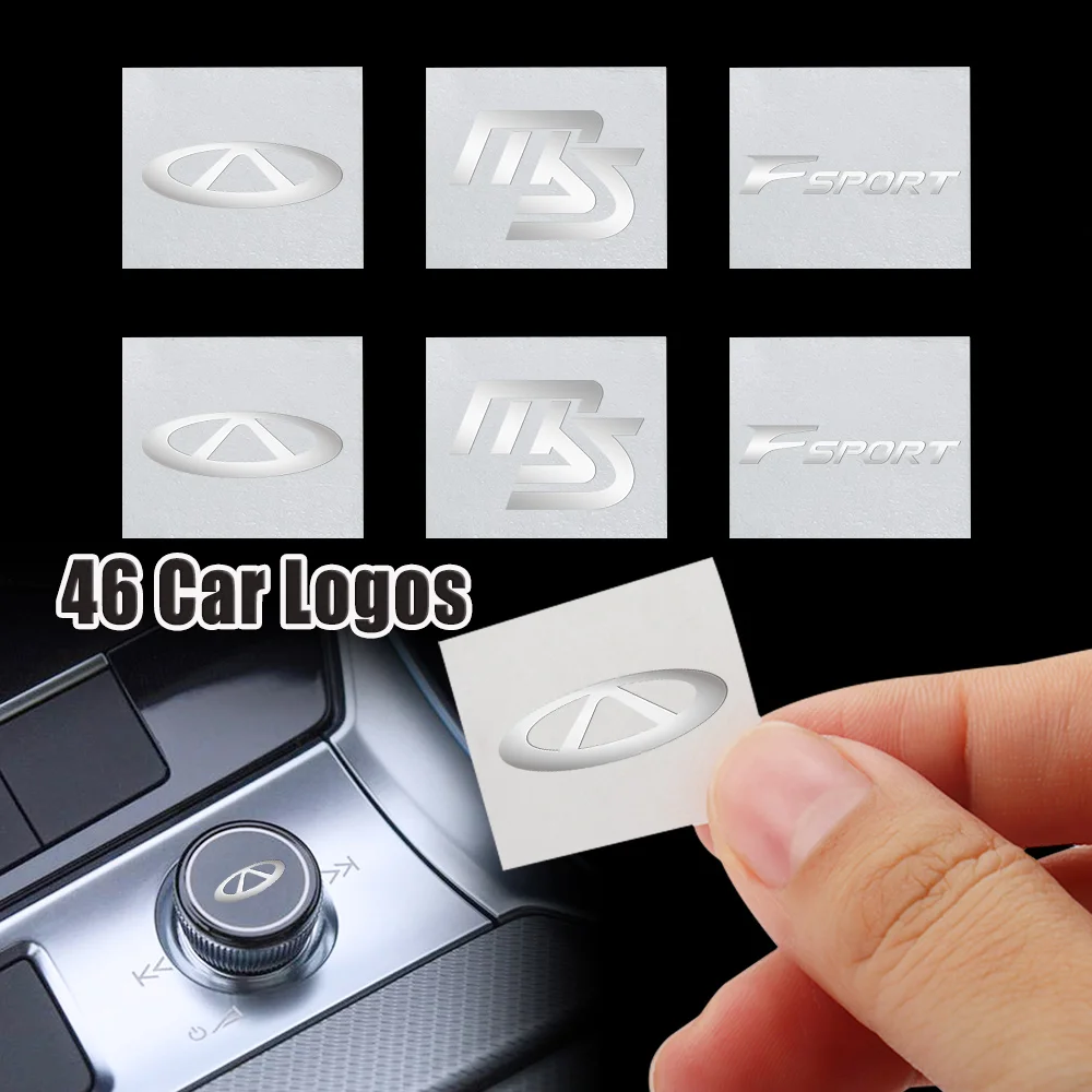2/5/10pcs 3D Metal Car Emblem Sticker Decor Badge Decal Interior