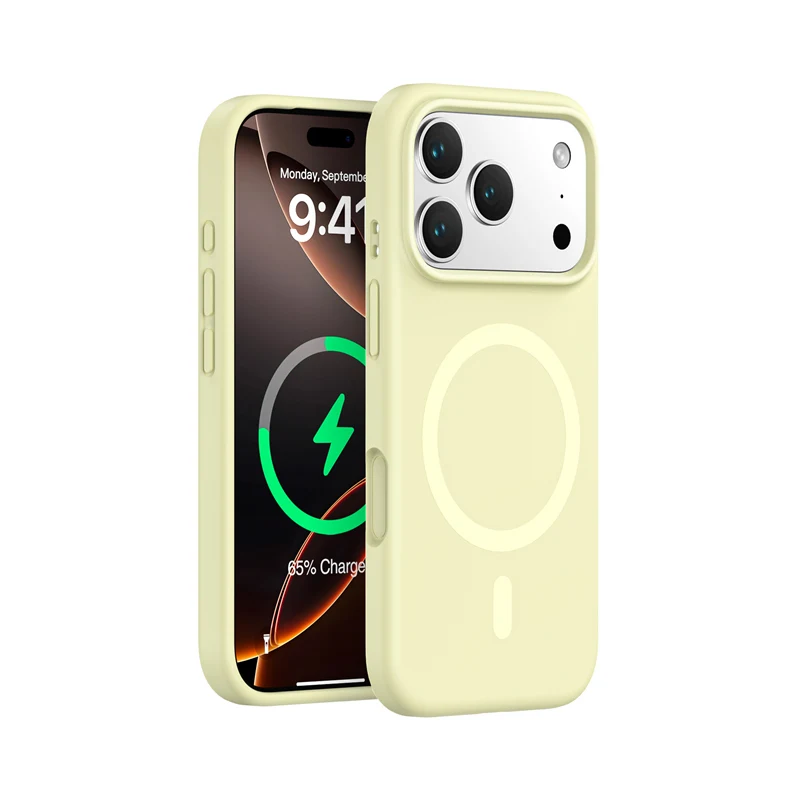 Vibrant Silicone Magnetic Case with Anti-Drop Protection