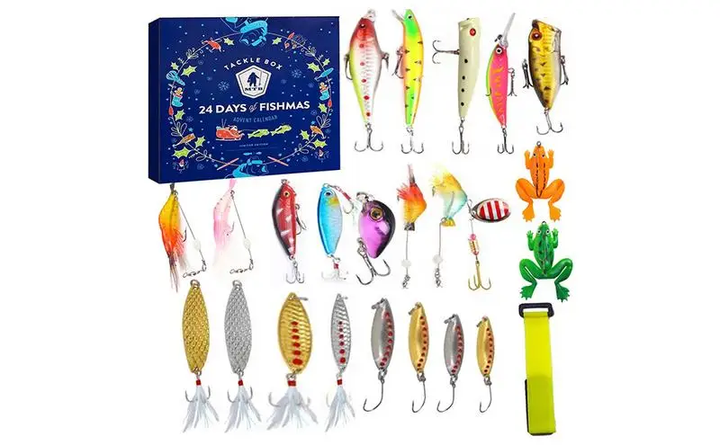 

Advent Calendar Fishing Lure Advent Calendar New Year Gift Fishing Holiday Advent Calendar24 Days Xmas Countdown Calendars
