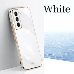 Elegant Plating Silicone Ring Holder Stand Phone Case - S20 (ZB White)
