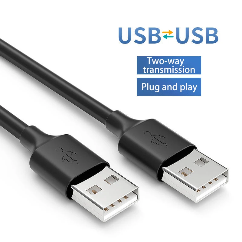 USB To USB Type A Male To Male Extender Cable For Radiator Hard Disk Webcom Camera