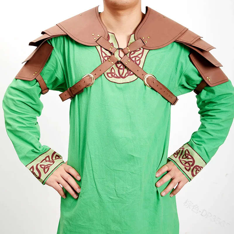 Carnival Medieval Viking Warrior Shoulder Armor Gladiator Warrior Shoulder Guard Retro War Suit Party Club Role Play Accessories