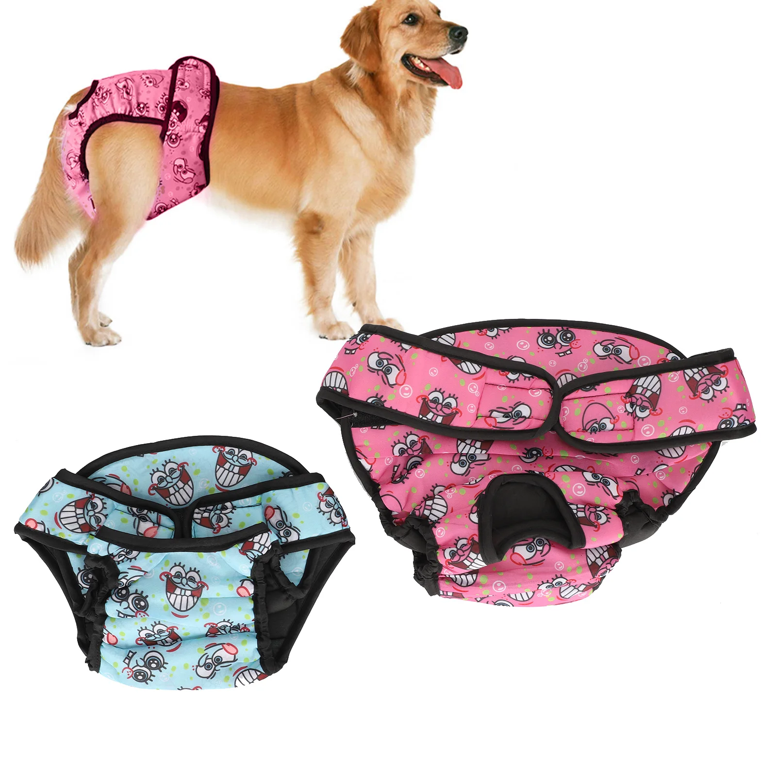 

Dog Diapers Physiological Pant Puppy Panties Shorts Underwear Washable Female Dog Diper Panties Pet Dog Clothes