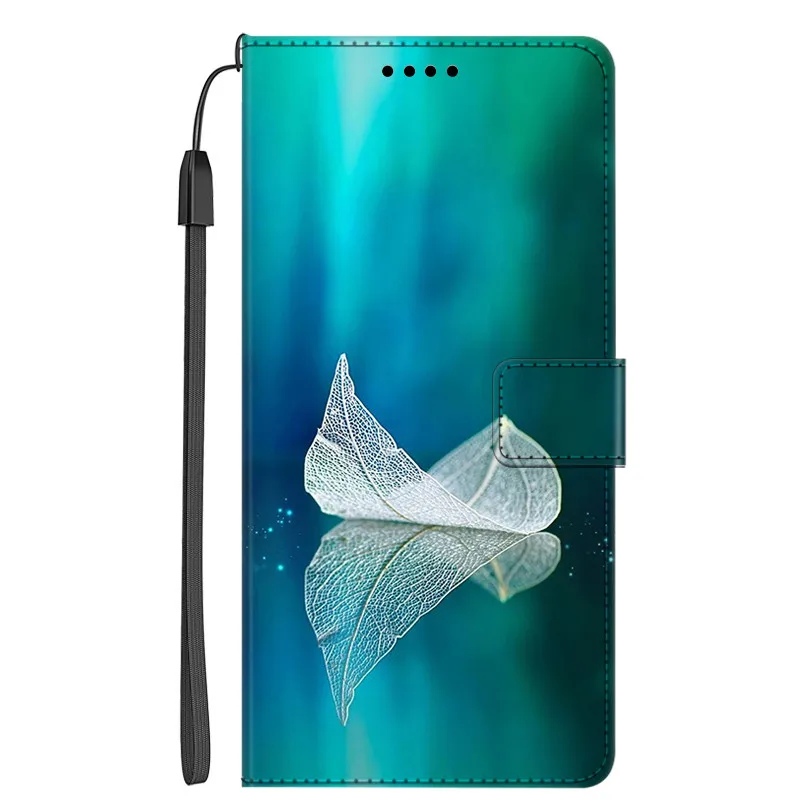 Leather Wallet Flip Case with Stand