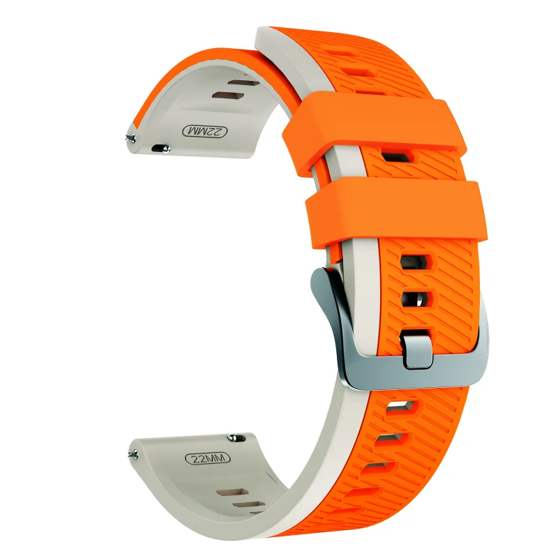 Premium 22mm Silicone Watch Strap in Black