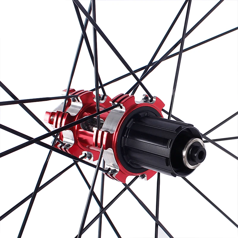ROCKBAO 26/27.5/29" Wheelset Carbon Hub MTB Disc Brake 4Bearings Bicycle Wheel Sets Mountain Bike 7-11Speed Thru Axle/QR ﻿