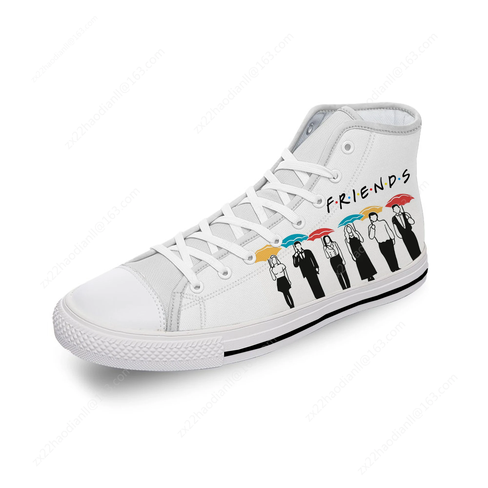 Friends 3D Print High Top Sneakers Mens Womens Teenager Tv Show Casual Shoes Canvas Running Shoes Breathable Lightweight shoe 3