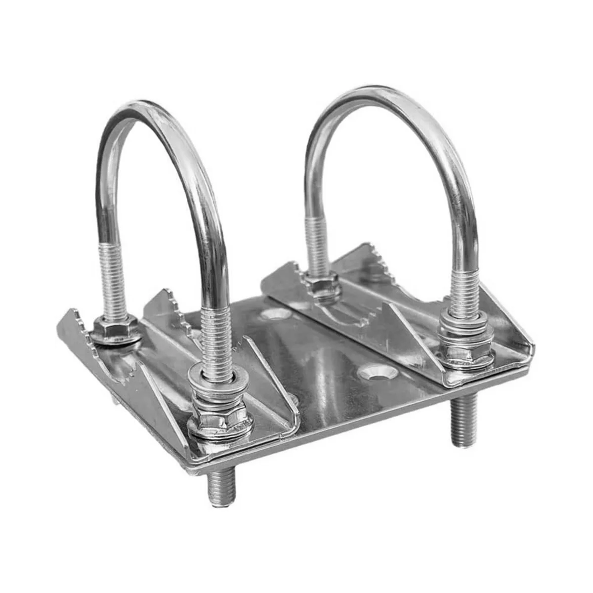 Universal Mount U-Bracket for Starlink Dish,Heavy U-Bolt Clamp Bracket,Roof Mast to Pole to Pipe Mounting Adapter
