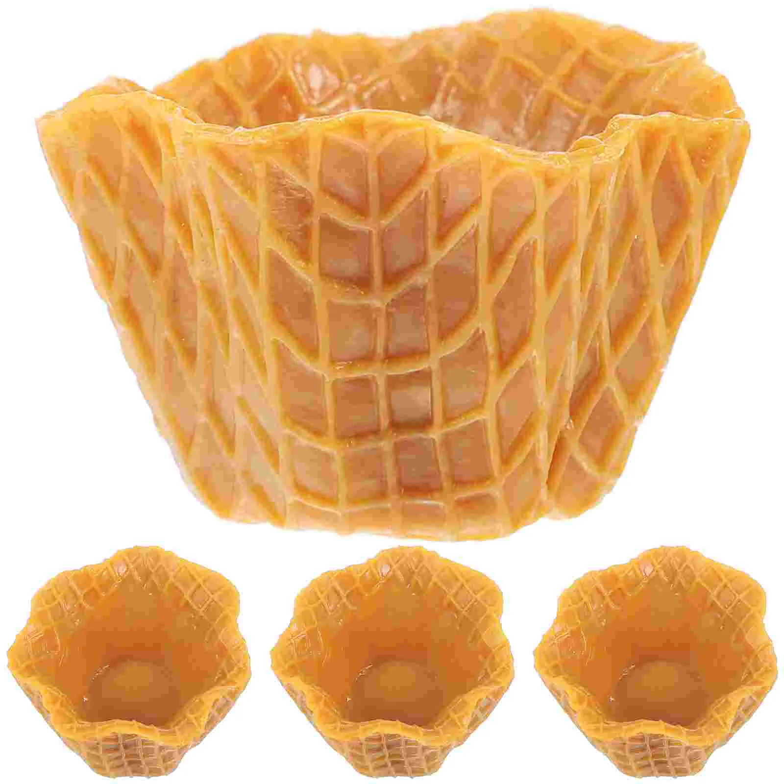 

4 шт. аксессуары для подноса торта для деликатных моделей поддельных пластиковых декоративных капкейков