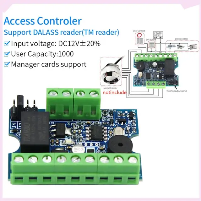 B24B NEW Mini Access Control Board Lock Module Board Lock Module Relay Output Door Access Control System 1