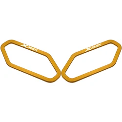 Enhanced Motorcycle Accessories Front Turn Signal Light Protection Shield Guard Cover (With logo Gold)