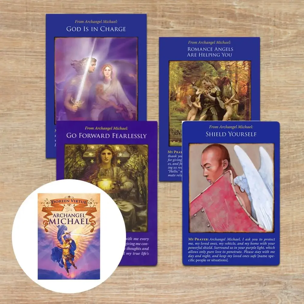 Archangel Michael Oracle Tarot Cards Board Games English Funny Board Tarot Deck Table Games PDF For Families Party