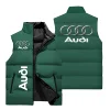 2025 Audi Men's Vest Audi Car Logo 3D Printed Sleeveless Jacket Warm Racing Vest Fashion Oversized Men's Riding Motorcycle Vest 4