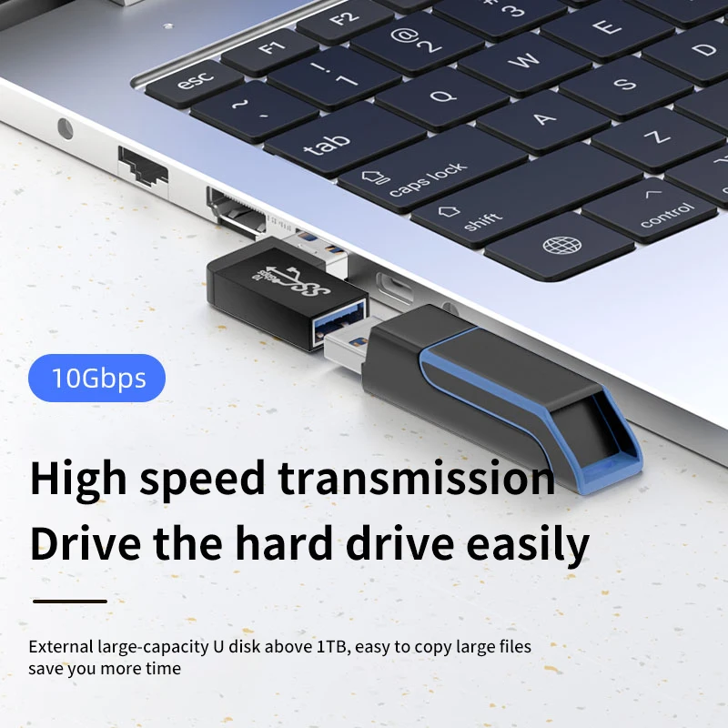 NNBILI 90 직각 USB 3.0 확장 어댑터 상향 팔꿈치 10Gbps USB 커넥터 PC 남성-여성 확장 플러그 Converte