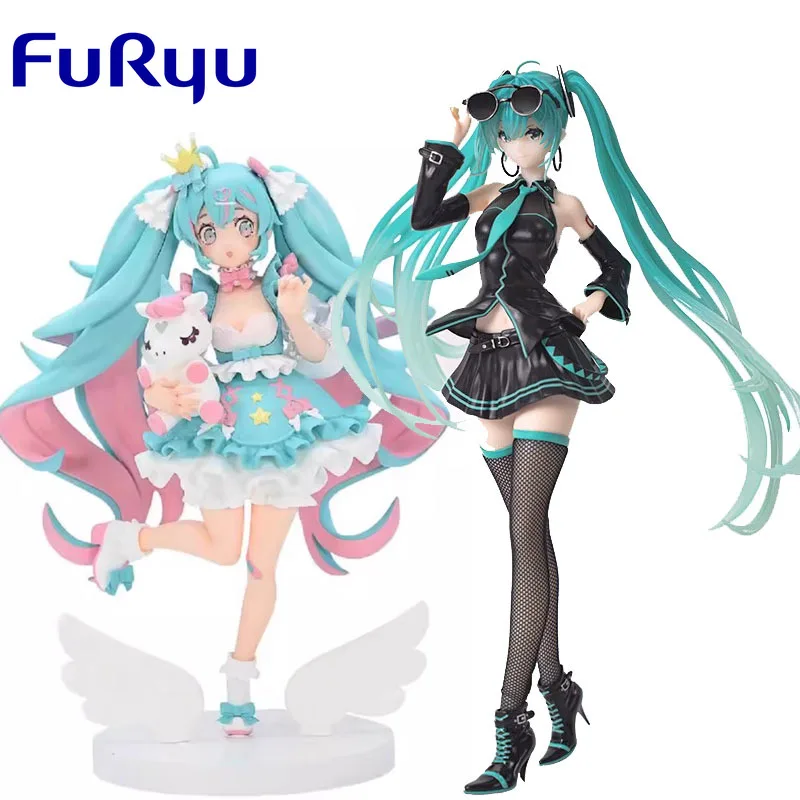 

Фигурки героев аниме FuRyu TENITOL Hatsune Miku, оригинальные игрушки для мальчиков и девочек, подарок для детей