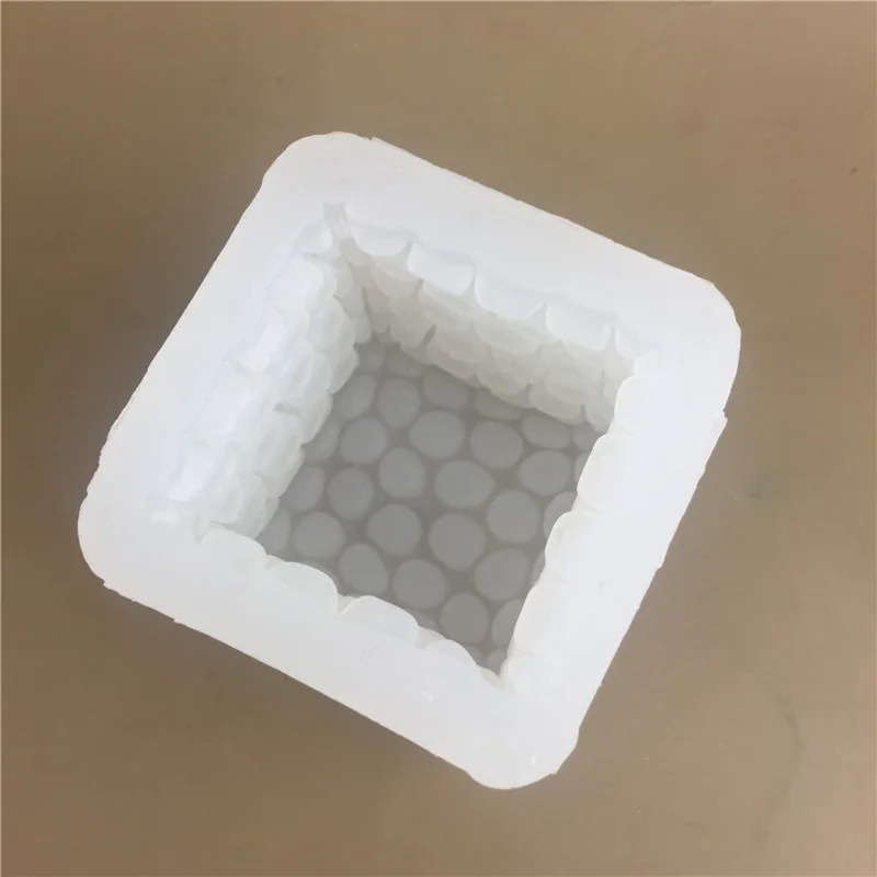Cube Honeycomb Scented Candle Plaster Silicone Mold Food Grade Chocolate  Mousse 3D Cube Shape Molds Wedding Gift Home Decoration