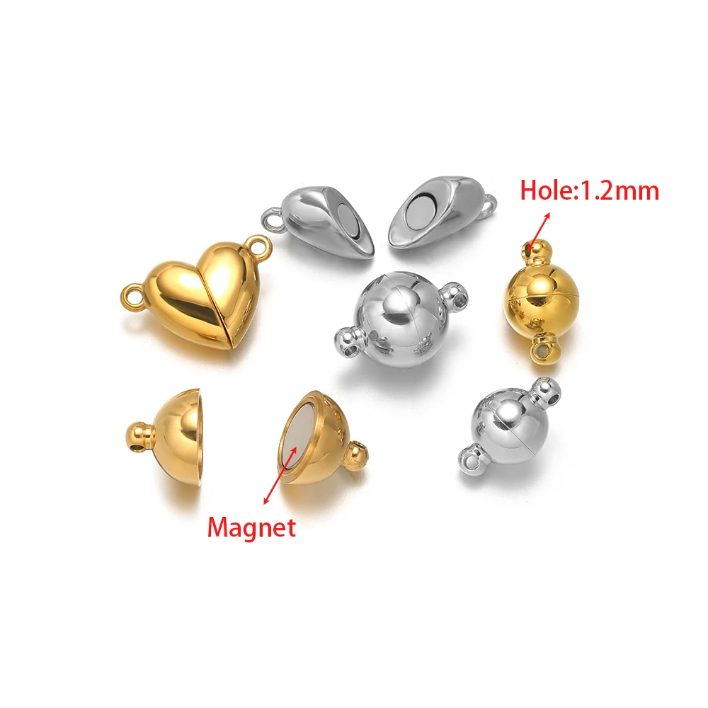 Kit 12 Chiusure Magnetiche A Cuore Per Bracciali E Collane – Lega Di Zinco, Facili Da Usare, Regalo Perfetto Per DIY