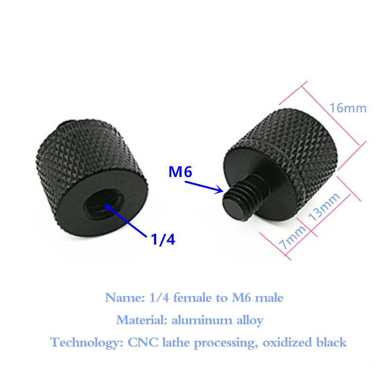 Camera Screw Mount 1/4 To M4 M5 M6 M8 M10 Inch Projector Bracket Adapter Photography Accessories For Dslr Camera Tripod Ballhead Conversion Screw