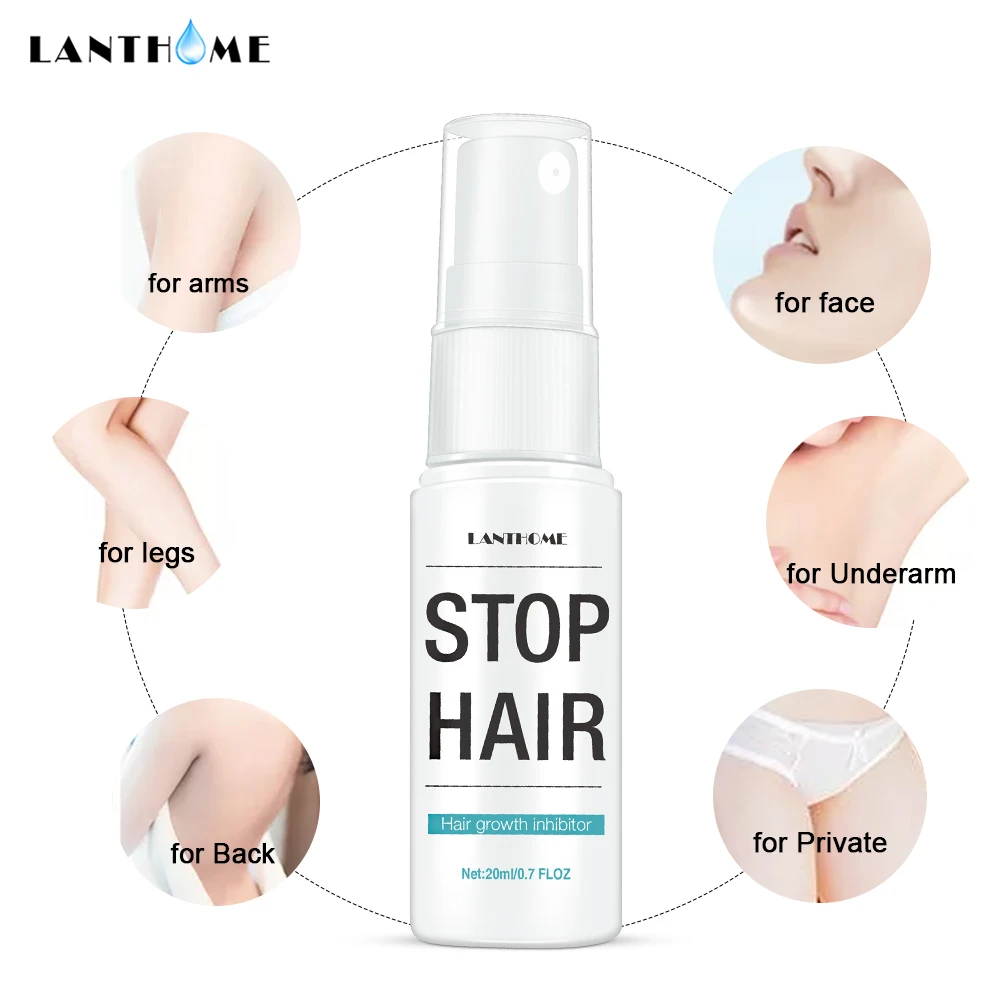 Hair Permanent Removal Spray Permanent Stop Hair Growth Inhibitor Pubic  Smooth Body Facial Hair Remover For Women - Hair Removal Cream - AliExpress