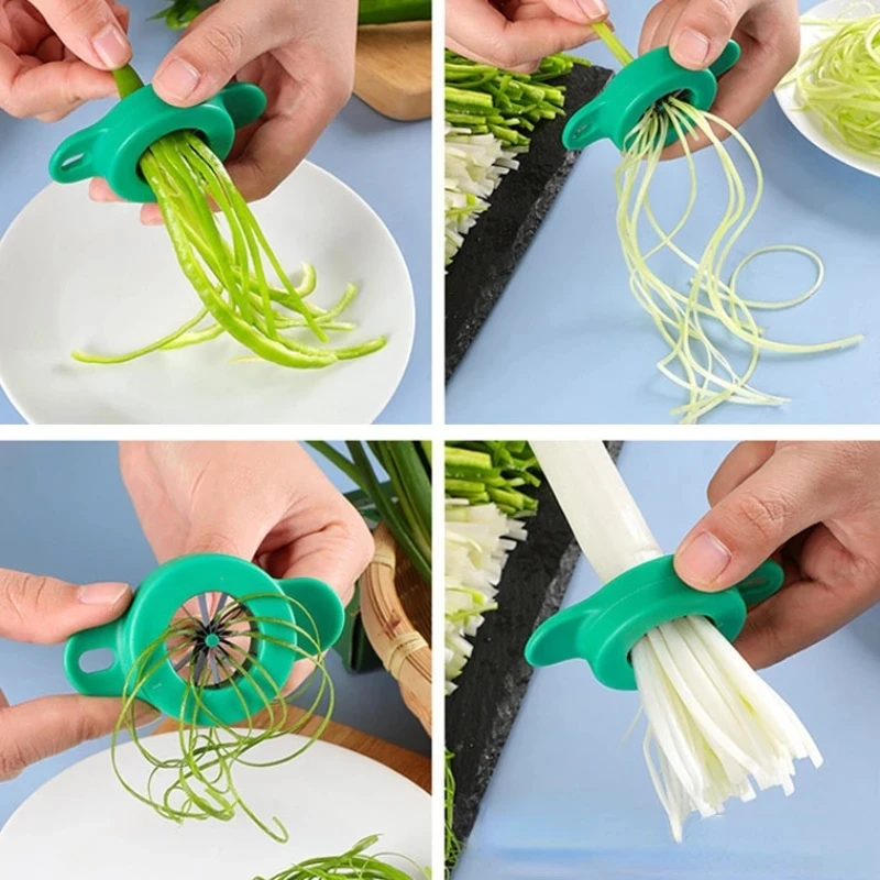 Kitchen Onion Cutter Graters Multifunction Stainless Steel Green Spring  Onion Slicer Device Vegetable Shredder Slicer Cutter - AliExpress