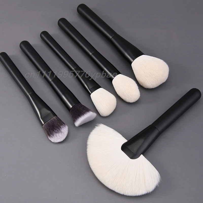 Makeup Brush Set - 12/18Pcs Natural Hair Foundation Eyeshadow Blending Brush Professional Eco-Friendly Beauty Tools - 3