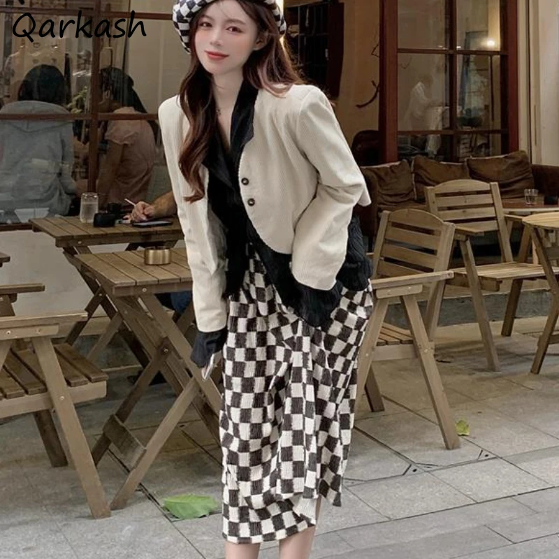 

Sets Women Design Female Elegant Autumn Stylish Clothes Cozy Trendy Popular Ulzzang Basic New Arrival Holiday Harajuku Vintage