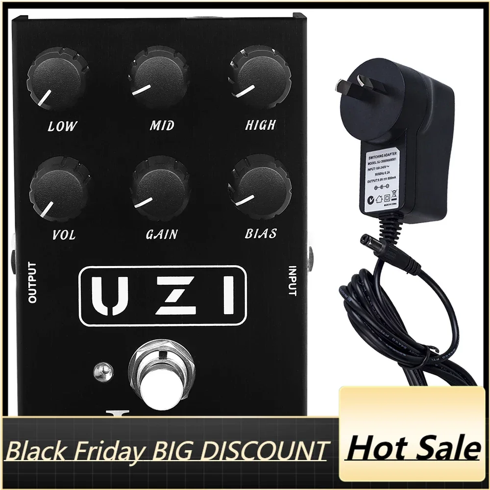 

IRIN UZI Guitar Effect Pedal Distortion Pedal British & American Distortion Effect Electric Guitar Pedal with US/UK/AU/EU Plug