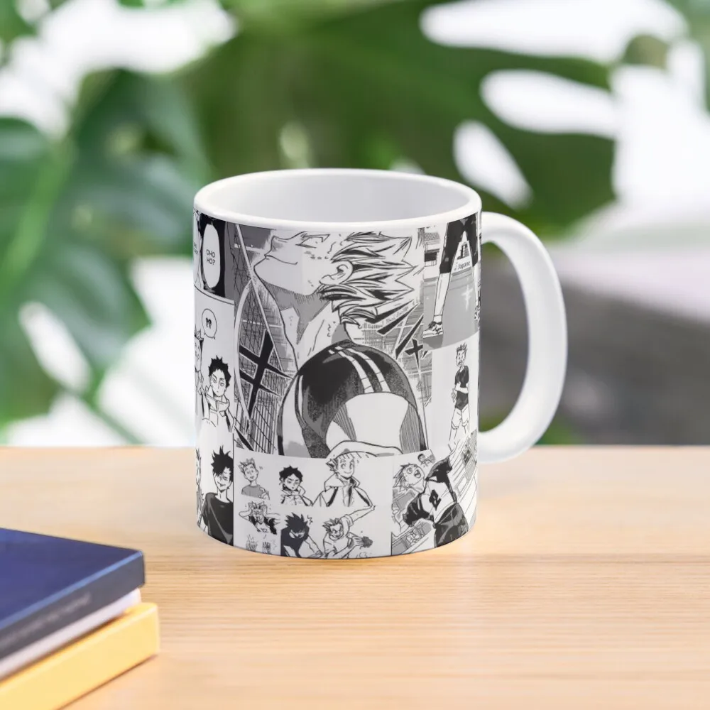 

Bokuto manga collage Coffee Mug Kawaii Cups Customs Mug