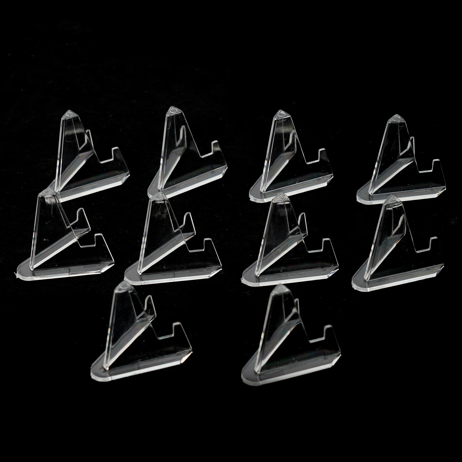 

Trading Card Stands Holder Small Artwork Business Cards For Photos For Storing Coins 10/20 Pcs Clear Elegant Firm Solid