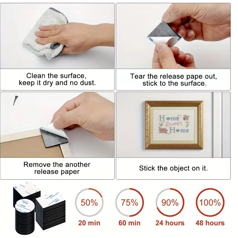 Strong VHB double sided foam tape no trace self adhesive EVA foam sticky decor strong pad mounting sponge adhesive fixed wall
