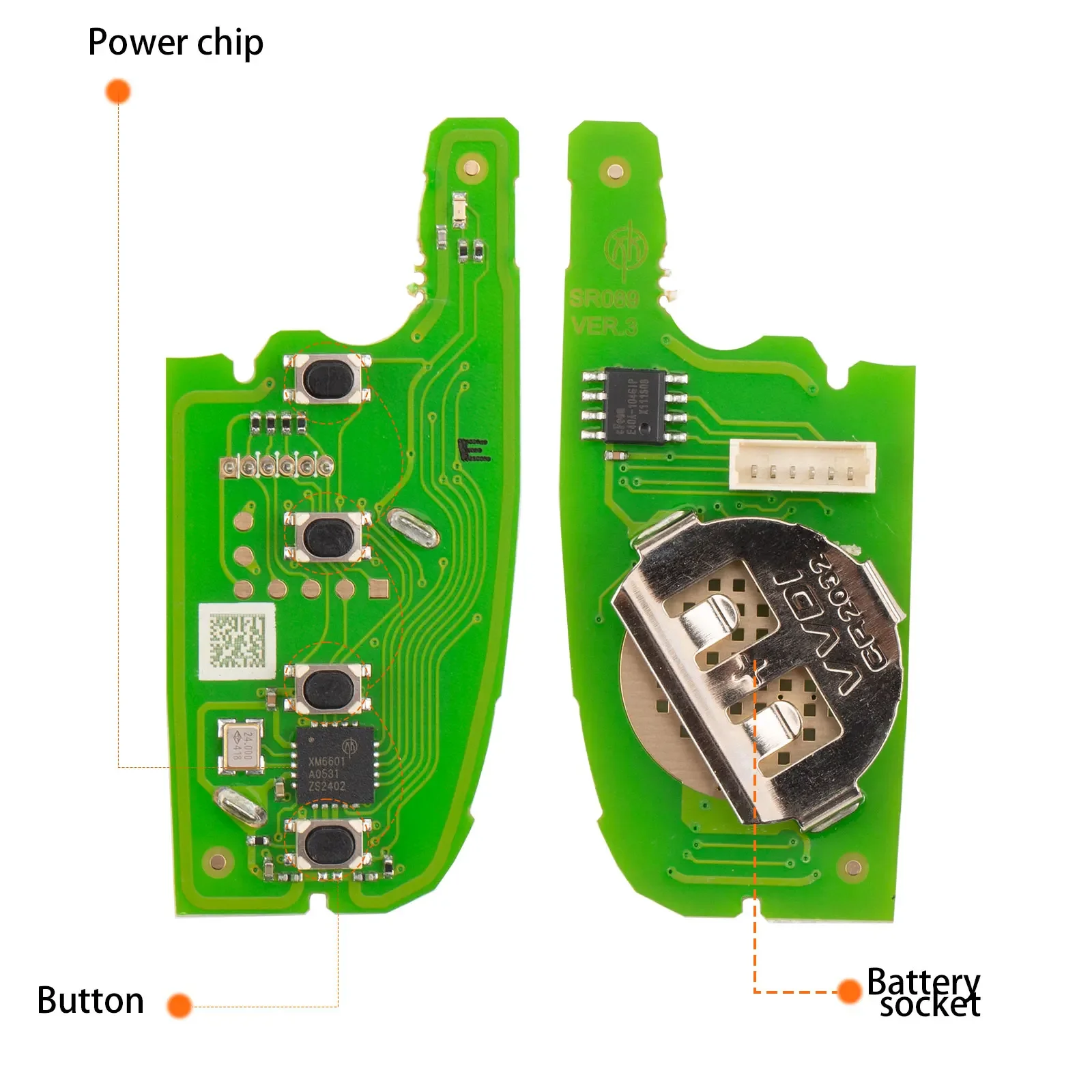 Xhorse XKM800EN Universal Flip Wire Remote Key Knife Style 4 Buttons 1 Piece 3