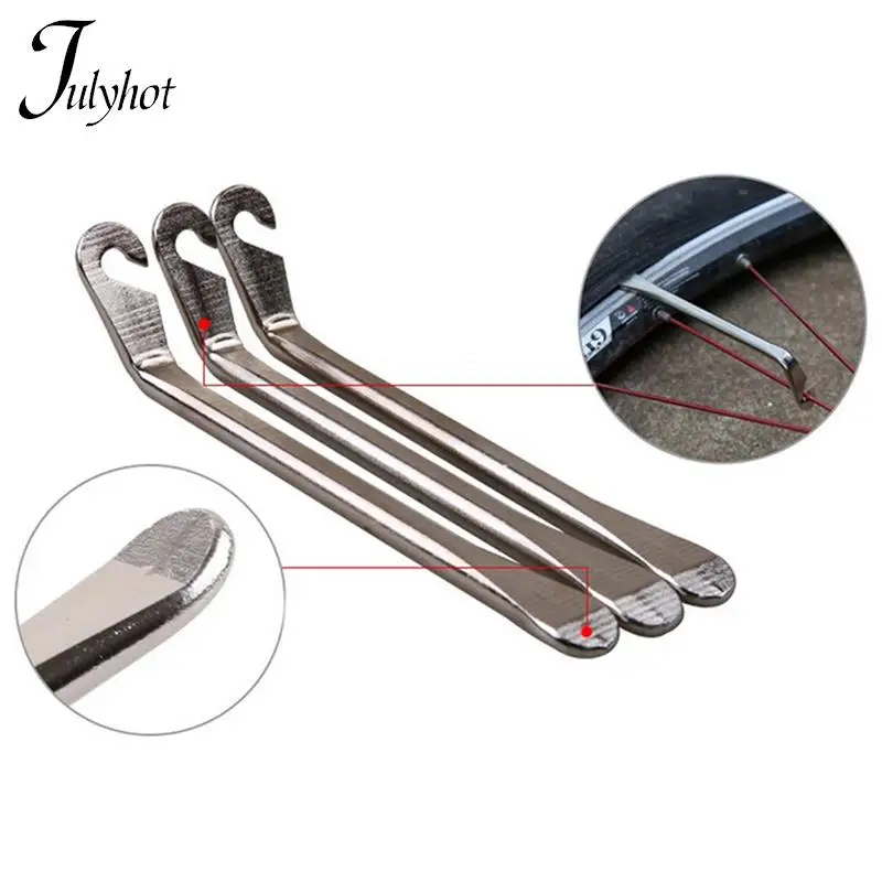 

1pcs Bicycle Cycling Tool Tire Remover Iron Lever Pry Bar Changer Changing Spoon Tire Metal Lever Tool Spoon for Bicycle Bike