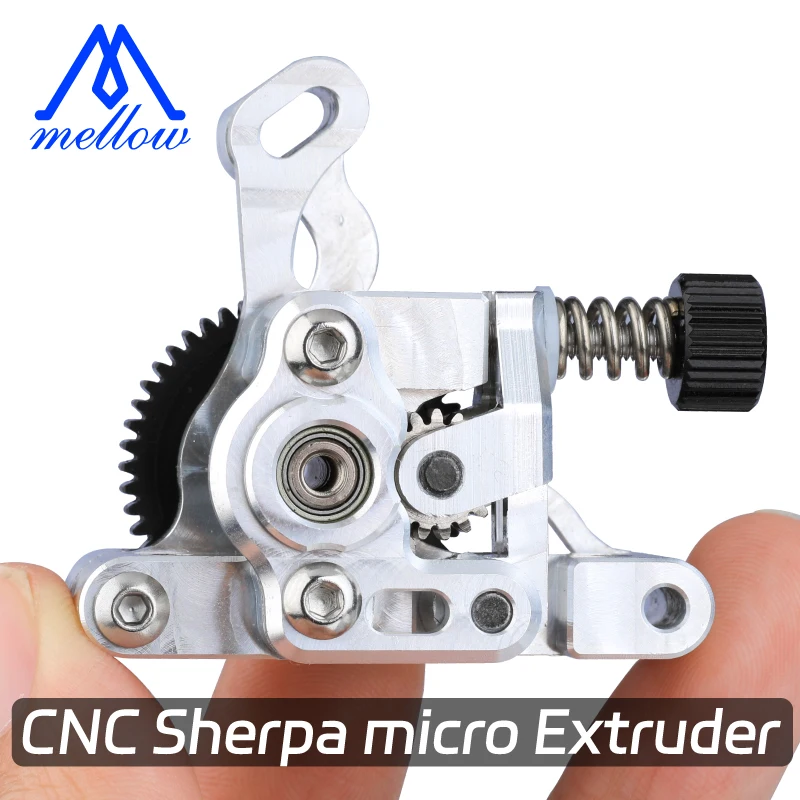 Mellow Sherpa-micro Extrusora para Impressora 3d Todo o Metal Cnc Ldo Motor das Luas um Eixo Engrenagem Twirl Voron Ender3 Blv 8t 10t