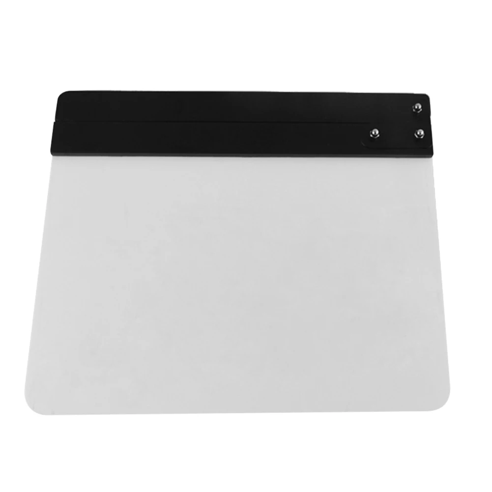 Dry Erase Director's Slate / Filmklappe Aus Acryl – 25x30 Cm, Magnetisch, Mit Graviertem Text