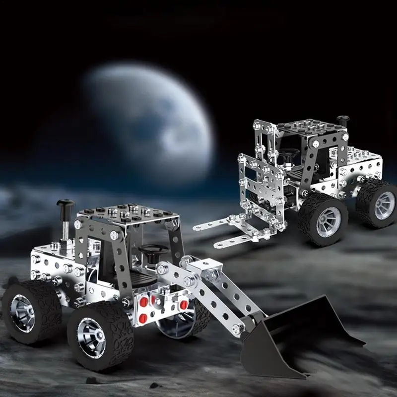 3D Metal Puzzle Car Model Kits Erector Set Trucks Series Model Kit Trucks Series Metal Construction Model Kit For Girls Boys 4