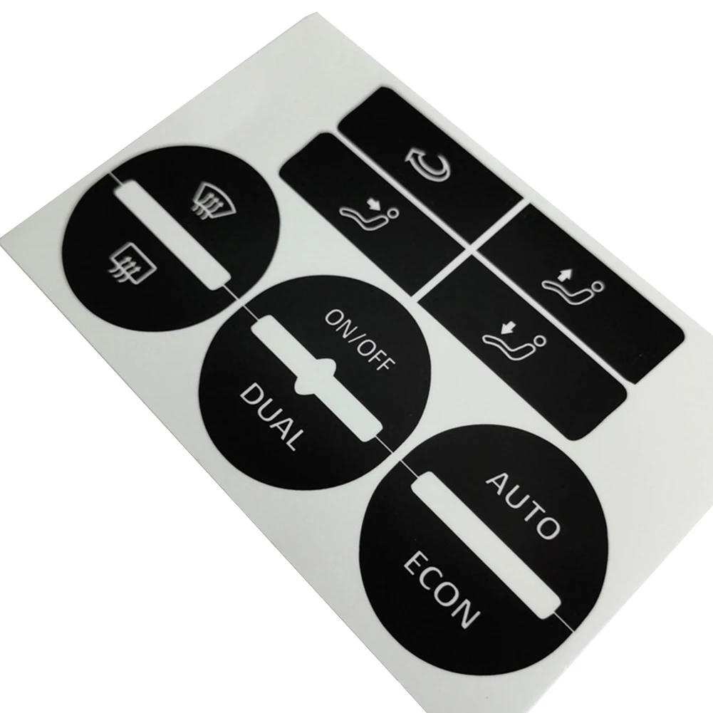 Button Dash Fix Dash Repair Decal Set For Dual Climate Control Unit Buttons AC Button ...