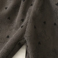 Pantalon unisexe doublé polaire pour enfants, collection Printemps 2026, motif rétro à pois, pour garçons et filles, vêtements pour enfants 5
