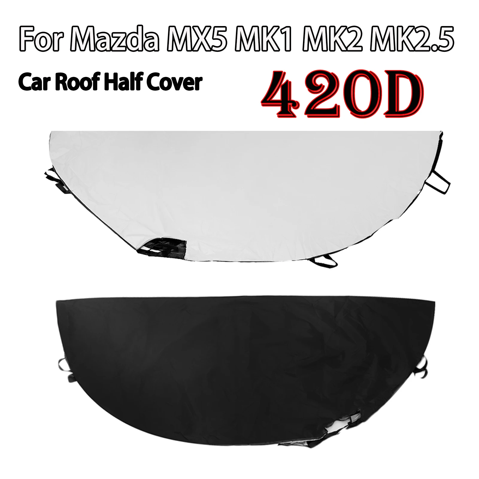FoldableCarhalfCoverSoftTopRoofProtectorcarroofCover420D