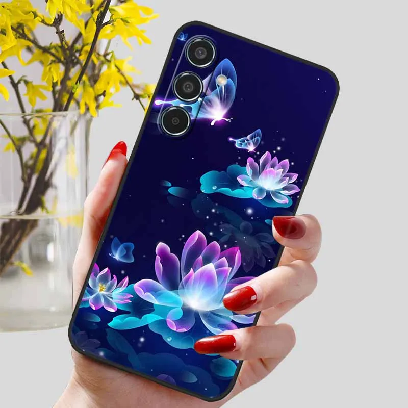 Luxury Floral TPU Silicone Soft Bumper Case - Protective Cover