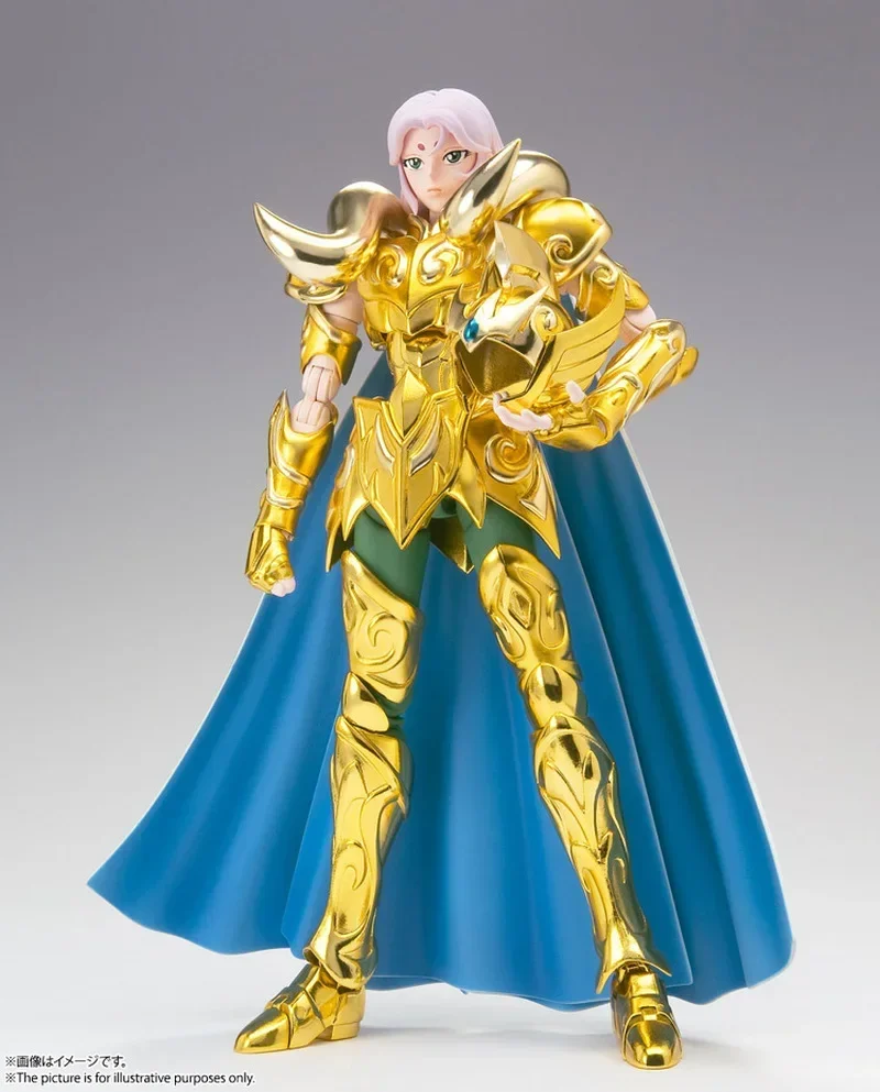 

New Bandai Original Aries Mu Saint Cloth Myth Ex Gold Saint Seiya Rebirth Limited Figure Model Collection Ornaments Gifts Toys