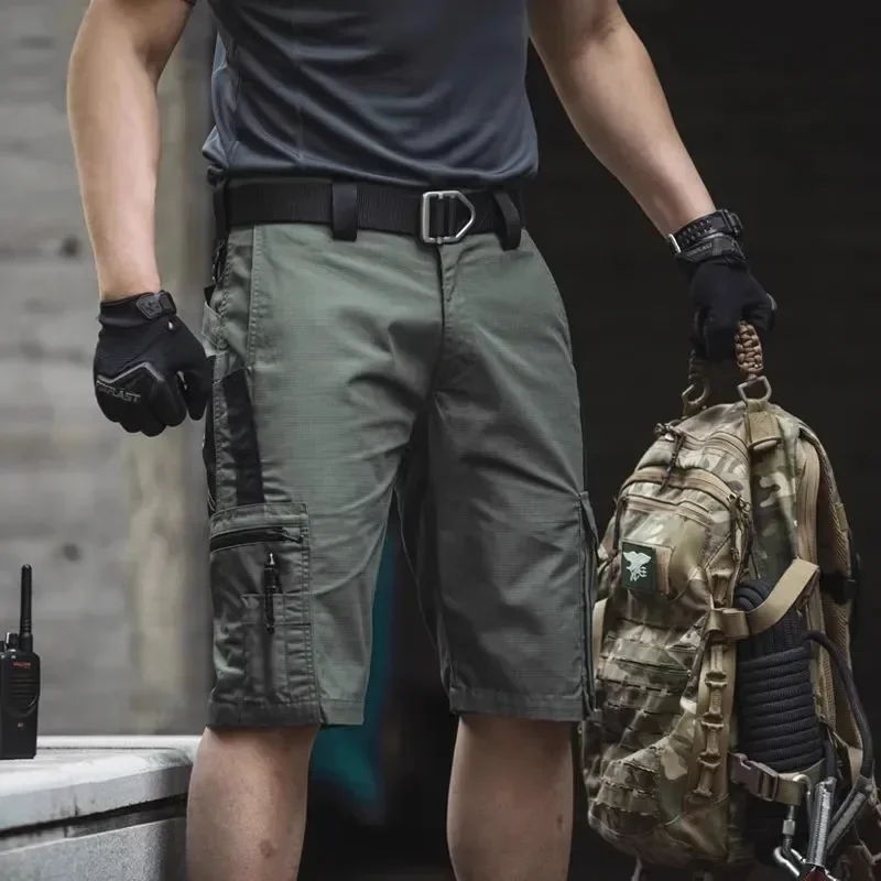 Camouflage Cargo Shorts Mens Summer Quick Drying Multiple Pockets Hunting Pants Outdoor Hiking Fishing Thin Shorts Male Jogger 4