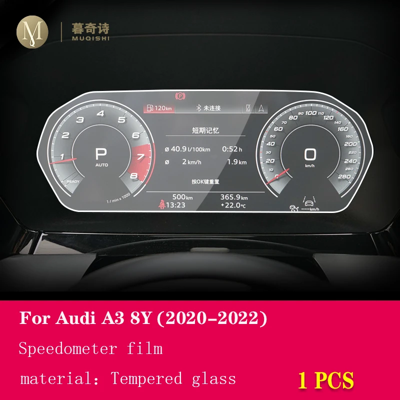 CDEFG Kompatibel mit Audi A3 8Y Sportback 2020-2023 2024 Schutzfolie Auto  Navigation Tempered Glas 9H Kratzfest 10,1 Zoll GPS Transparent