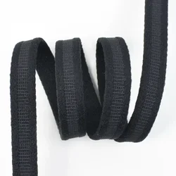 Nylon Webbing Tubular Ribbon for DIY Sewing Accessories (Black)